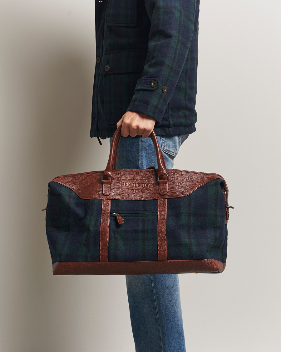 Herre | Tasker | Pendleton | Wool Weekend Bag Blackwatch Tartan