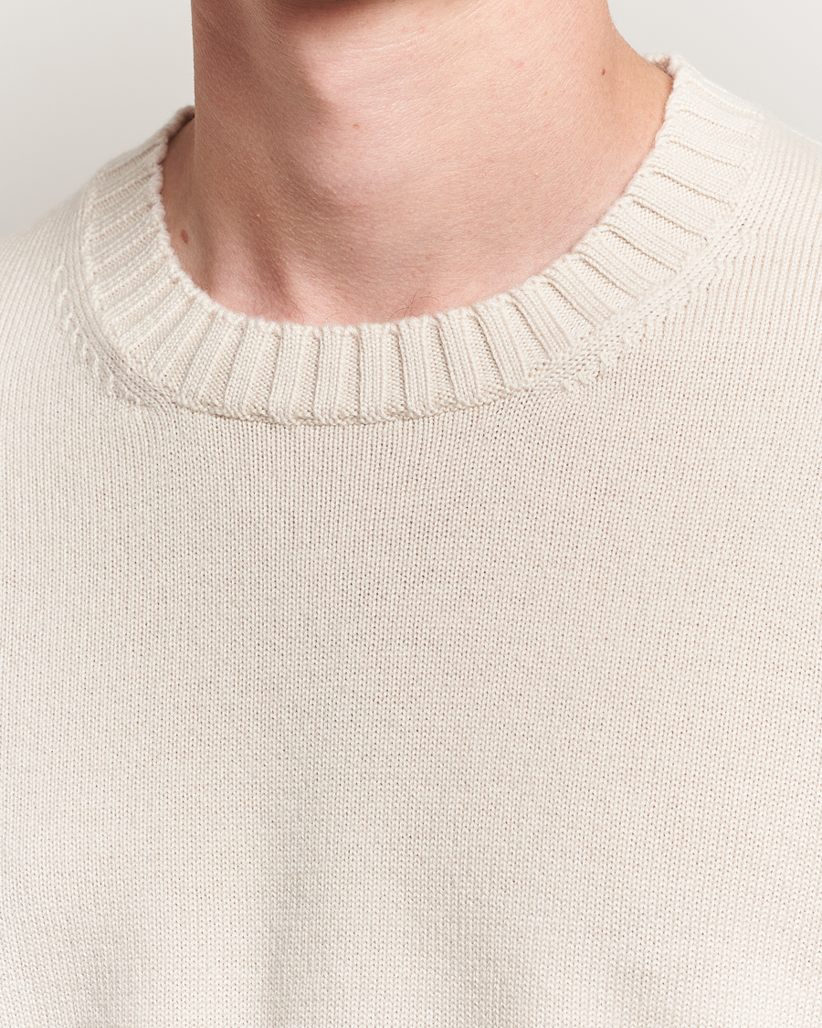 Herre | Trøjer | Piacenza Cashmere | Brushed Wool Crew Neck Latte