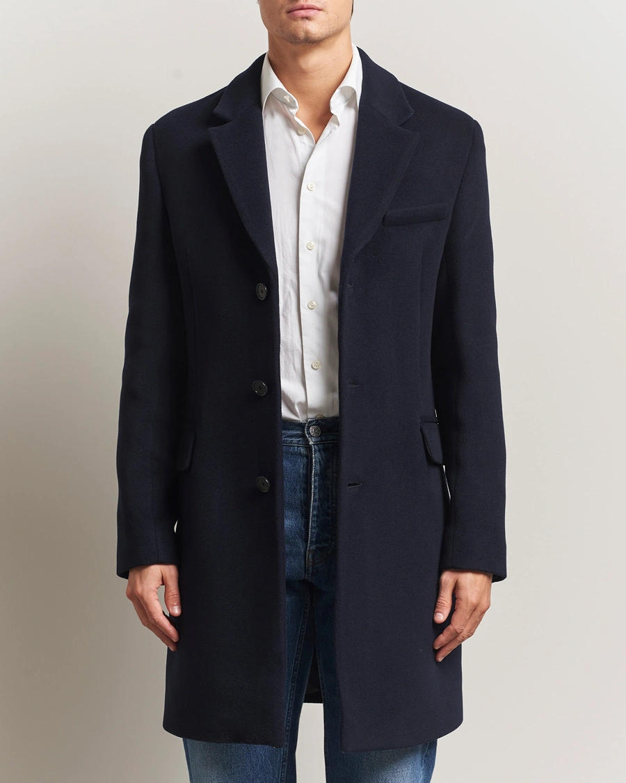 Herre | Jakker | Filippa K | William Wool Coat Navy