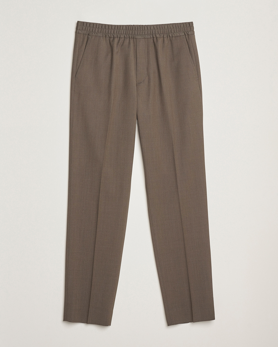 Herre | Bukser | Filippa K | Theo Relaxed Wool Trousers Driftwood
