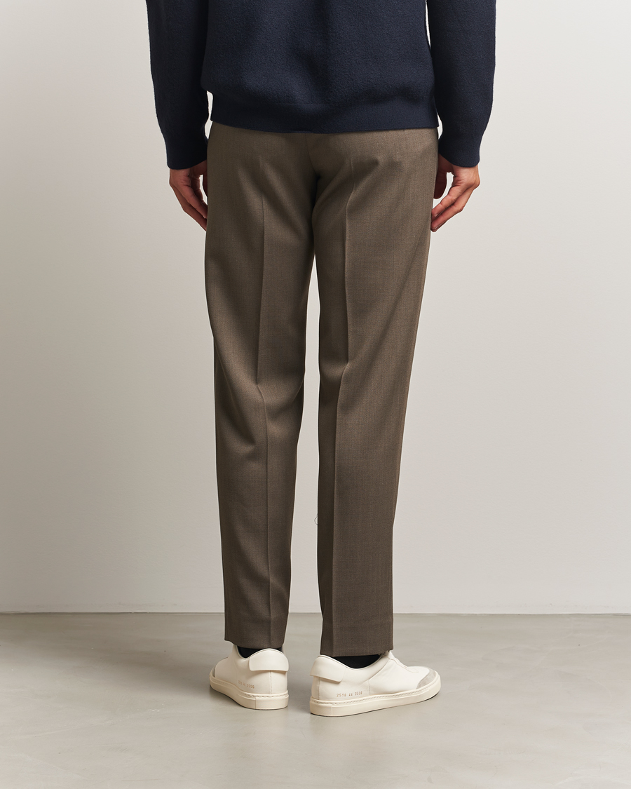 Herre | Bukser | Filippa K | Theo Relaxed Wool Trousers Driftwood