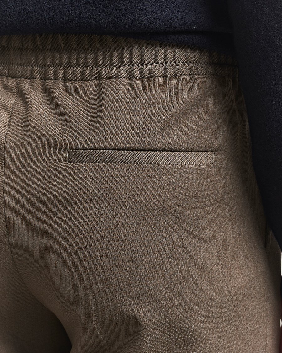 Herre | Bukser | Filippa K | Theo Relaxed Wool Trousers Driftwood
