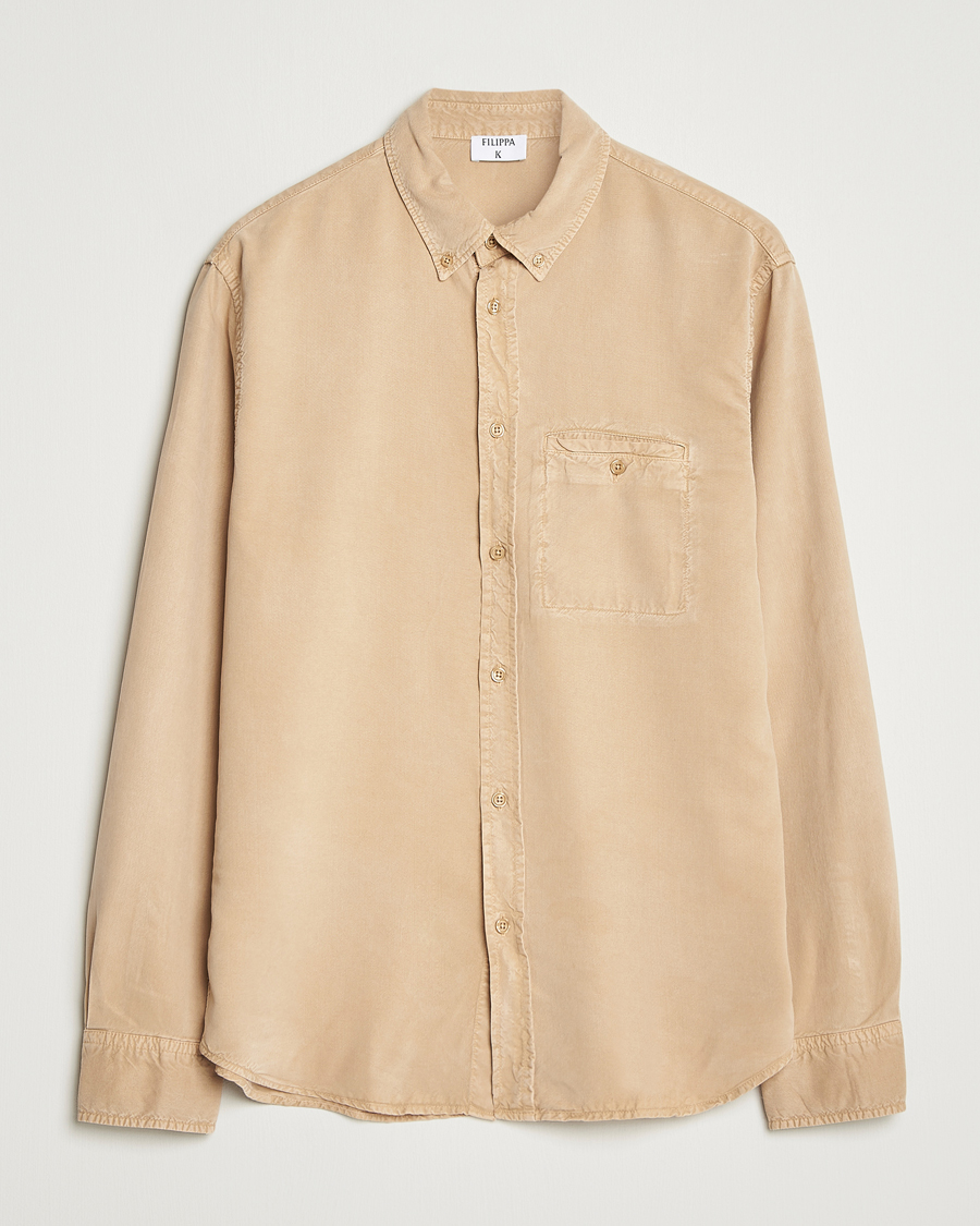 Herre | Skjorter | Filippa K | Zachary Lyocell Shirt Latte Beige