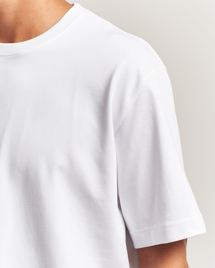 Herre | T-Shirts | Filippa K | Heavy Cotton Crew Neck T-Shirt White