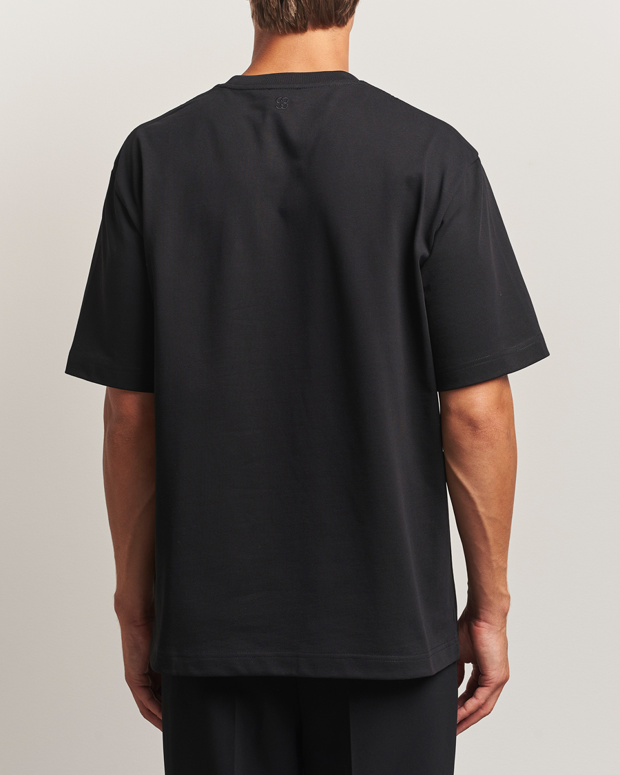 Herre | T-Shirts | Filippa K | Heavy Cotton Crew Neck T-Shirt Black