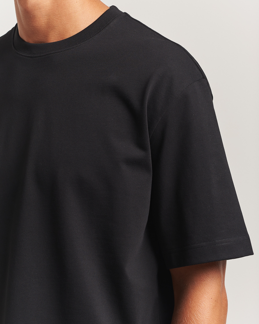 Herre | T-Shirts | Filippa K | Heavy Cotton Crew Neck T-Shirt Black