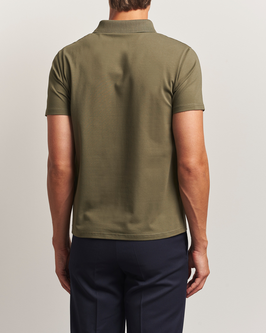Herre | Polotrøjer | Filippa K | Soft Lycra Polo T-Shirt Dark Olive