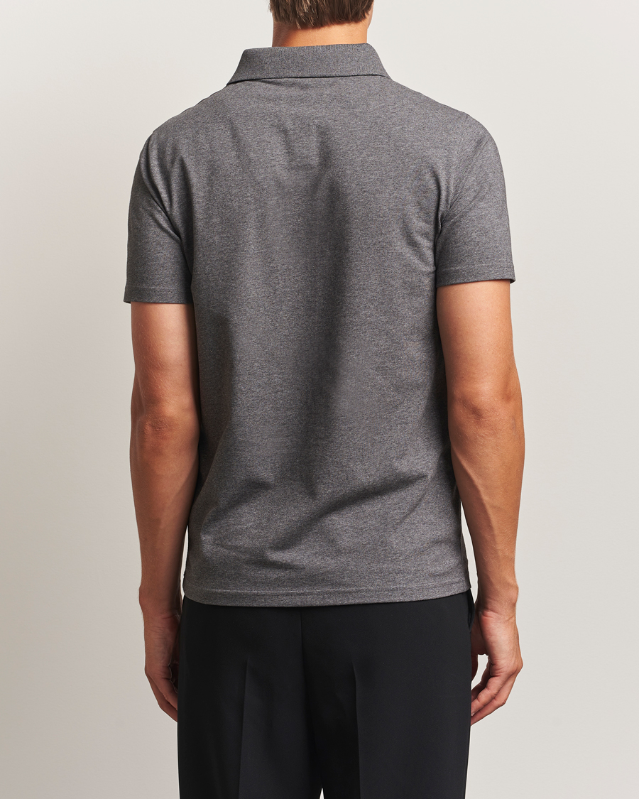 Herre | Polotrøjer | Filippa K | Soft Lycra Polo T-Shirt Anthracite Melange