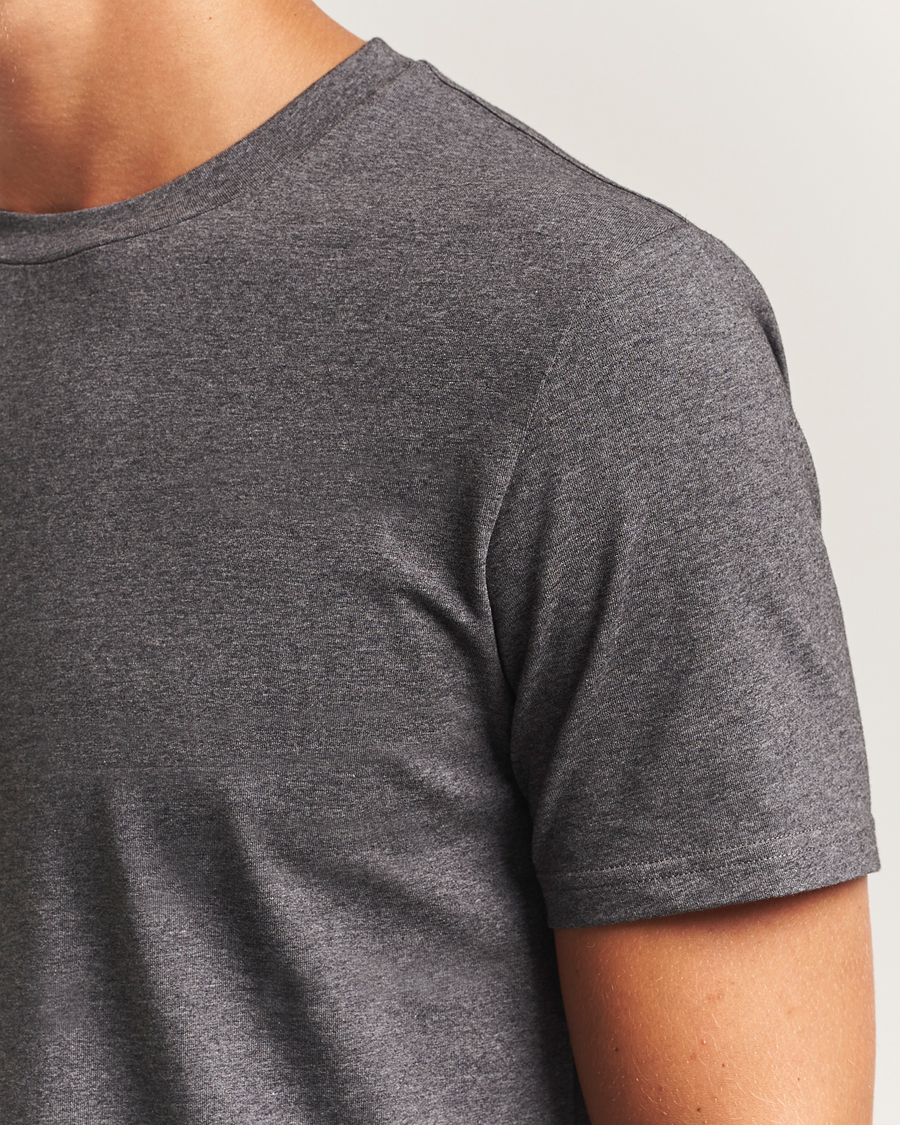Herre | T-Shirts | Filippa K | Soft Lycra T-Shirt Anthracite Melange