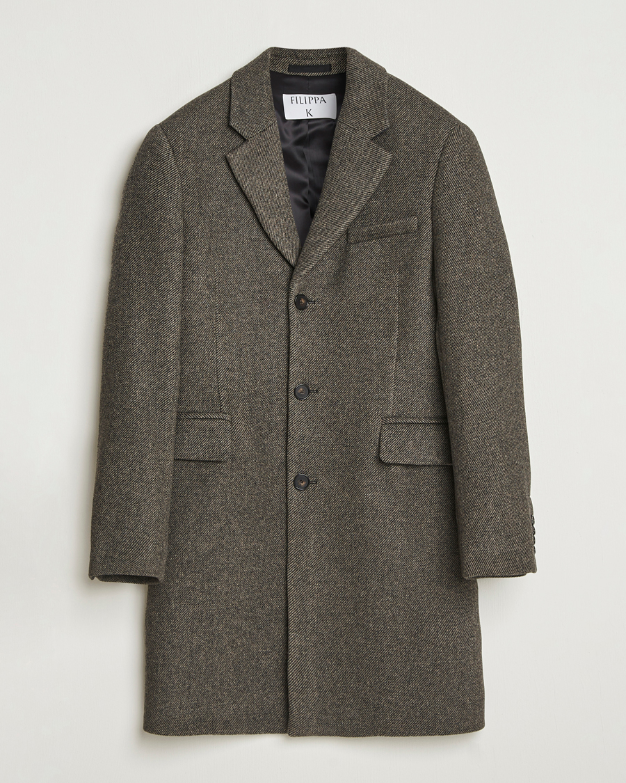 Herre | Jakker | Filippa K | William Wool Textured Coat Driftwood