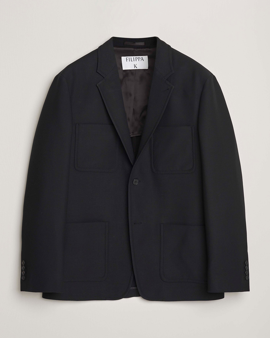 Herre | Blazere & jakker | Filippa K | Riley Wool Workwear Blazer Black
