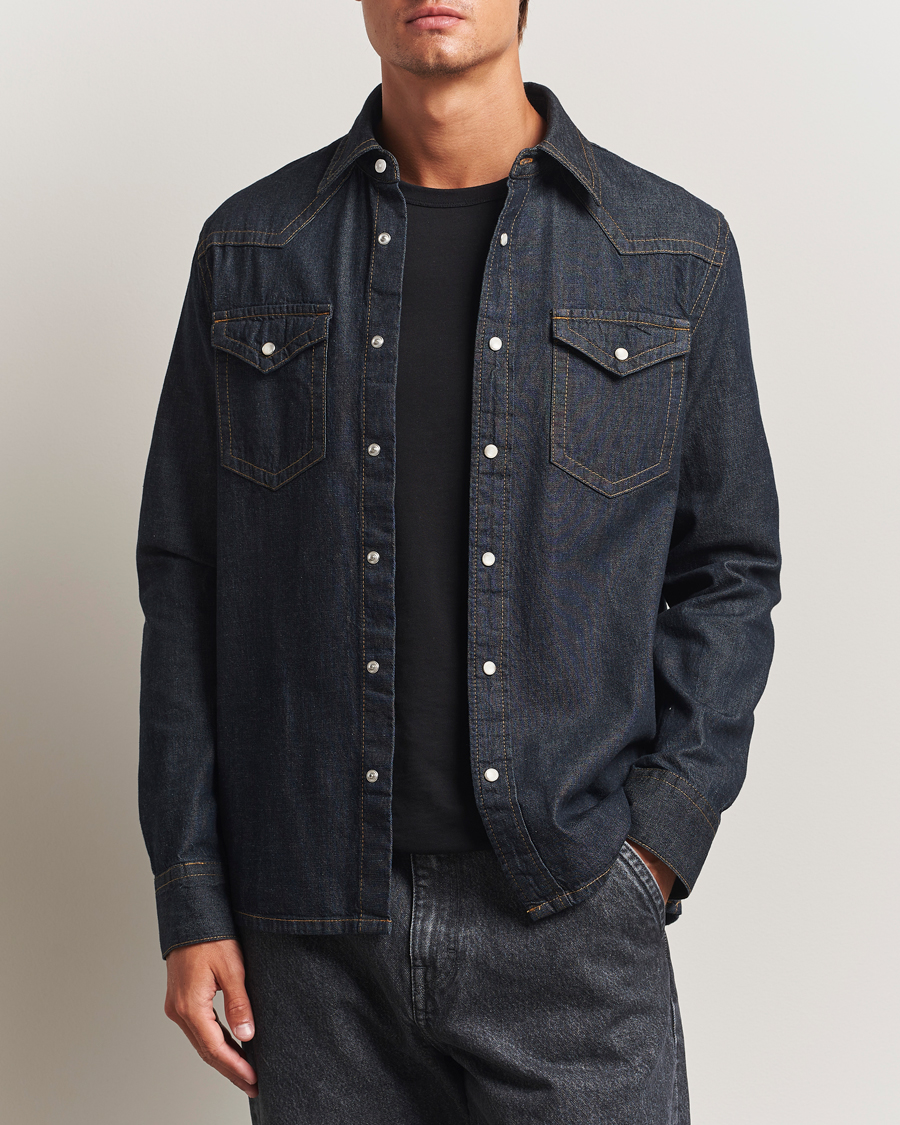 Herre | Skjorter | Filippa K | Western Denim Shirt Rinsed Blue Wash