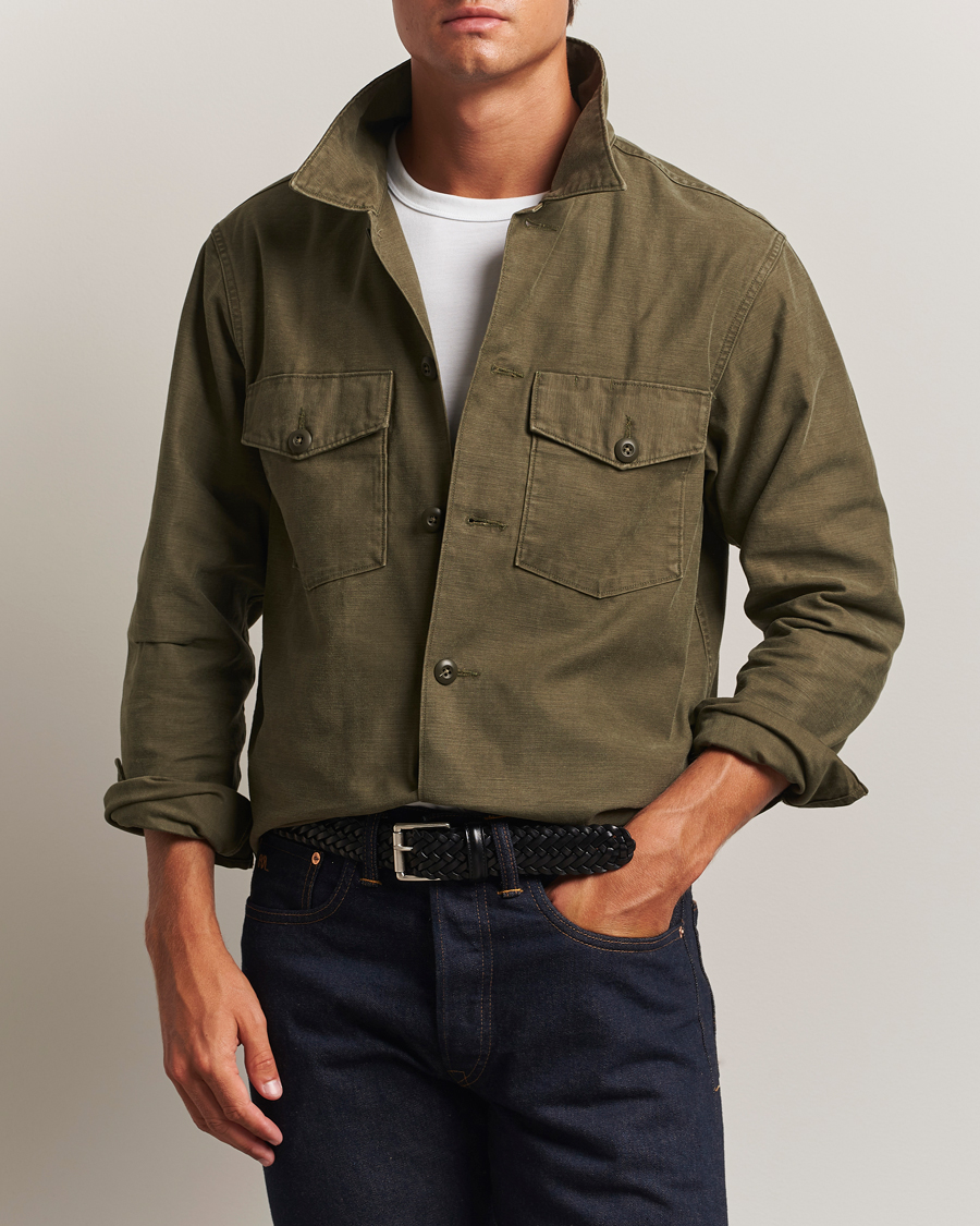 Herre | Skjorter | RRL | Regiment Overshirt Olive