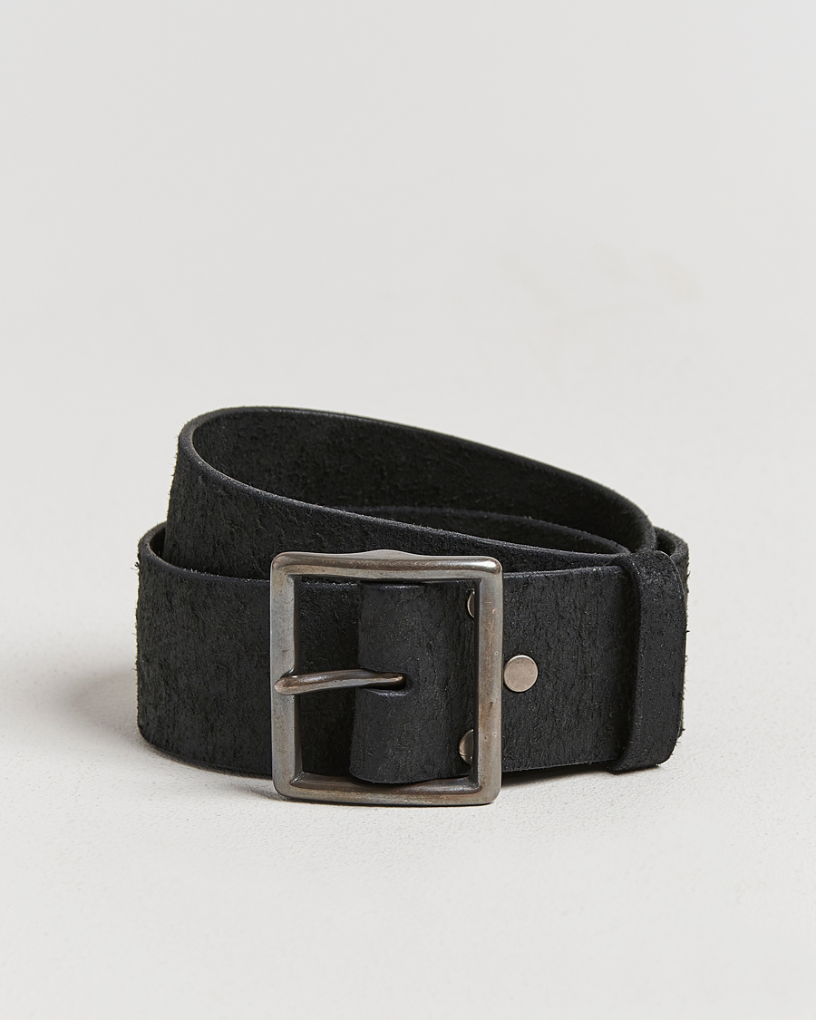 Herre | Bælter | RRL | Jones Tumbled Leather Belt Black