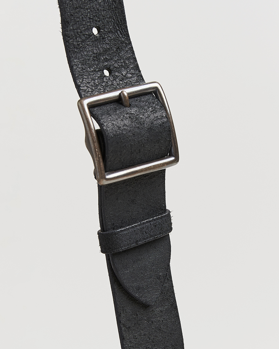 Herre | Bælter | RRL | Jones Tumbled Leather Belt Black