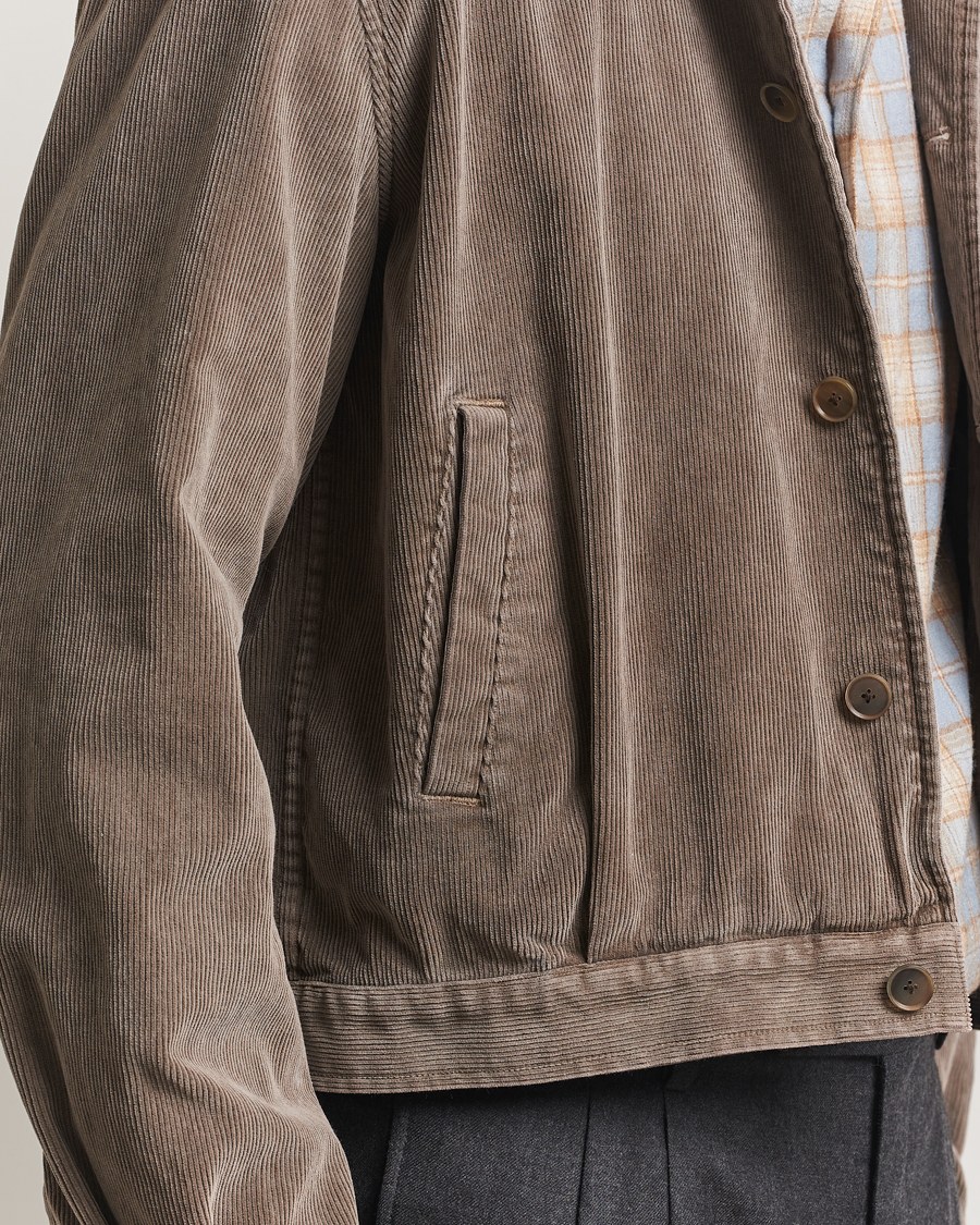 Herre | Jakker | Auralee | Corduroy Bomber Jacket Olive