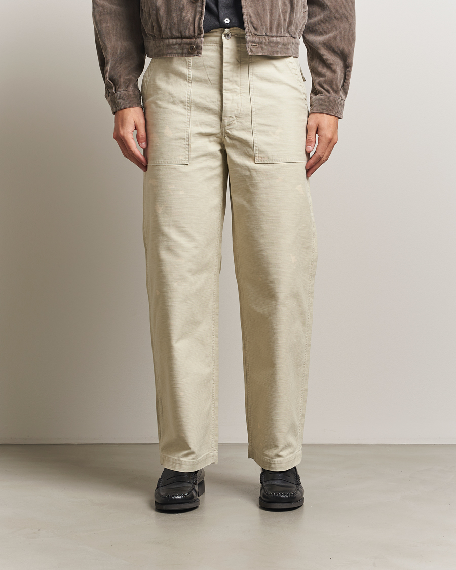 Herre | Bukser | Auralee | Bleached Satin Baker Pants Ivory