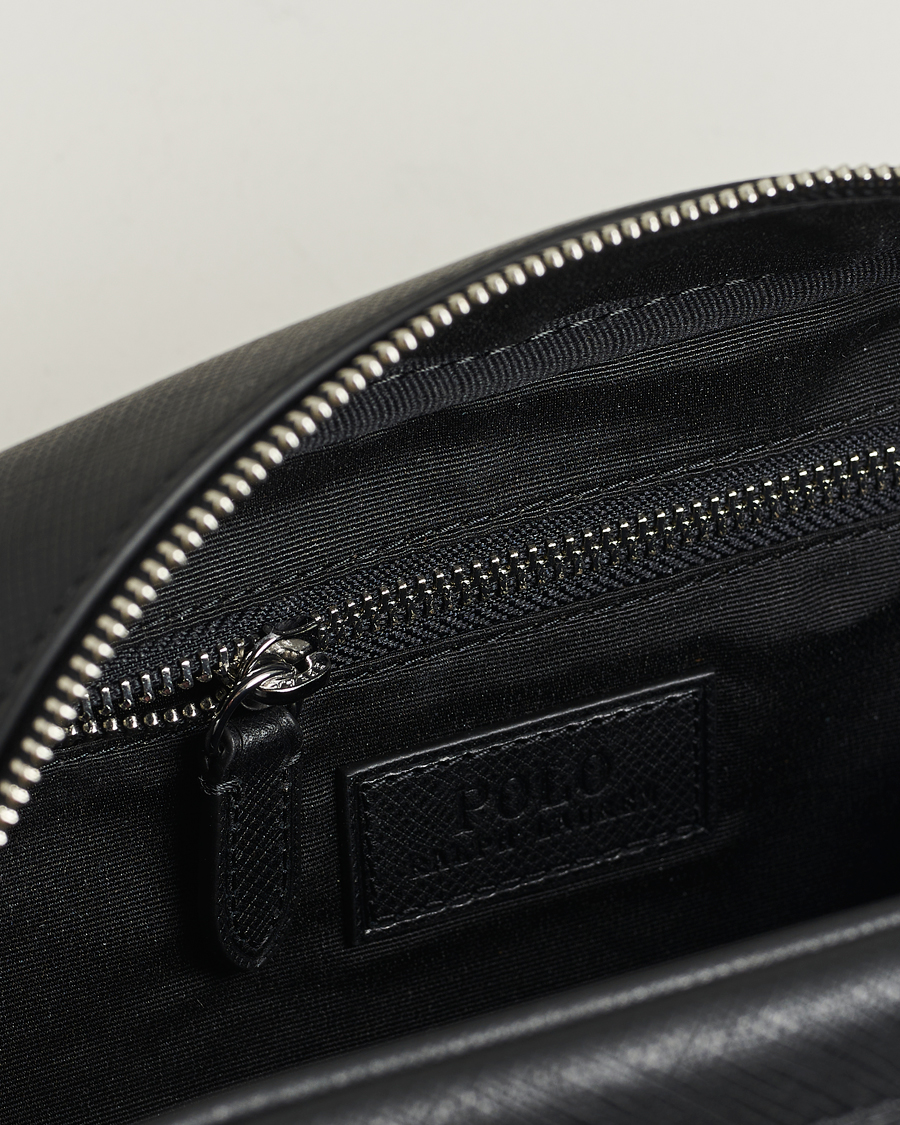 Herre | Tasker | Polo Ralph Lauren | Saffiano Leather Washbag Black