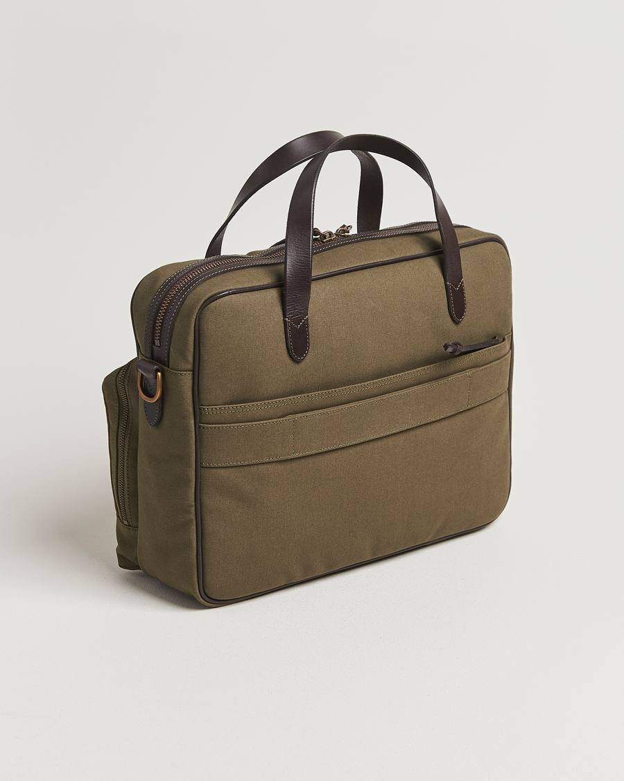 Herre | Tasker | Polo Ralph Lauren | Commuter Canvas Messenger Bag Defender Green/Brown