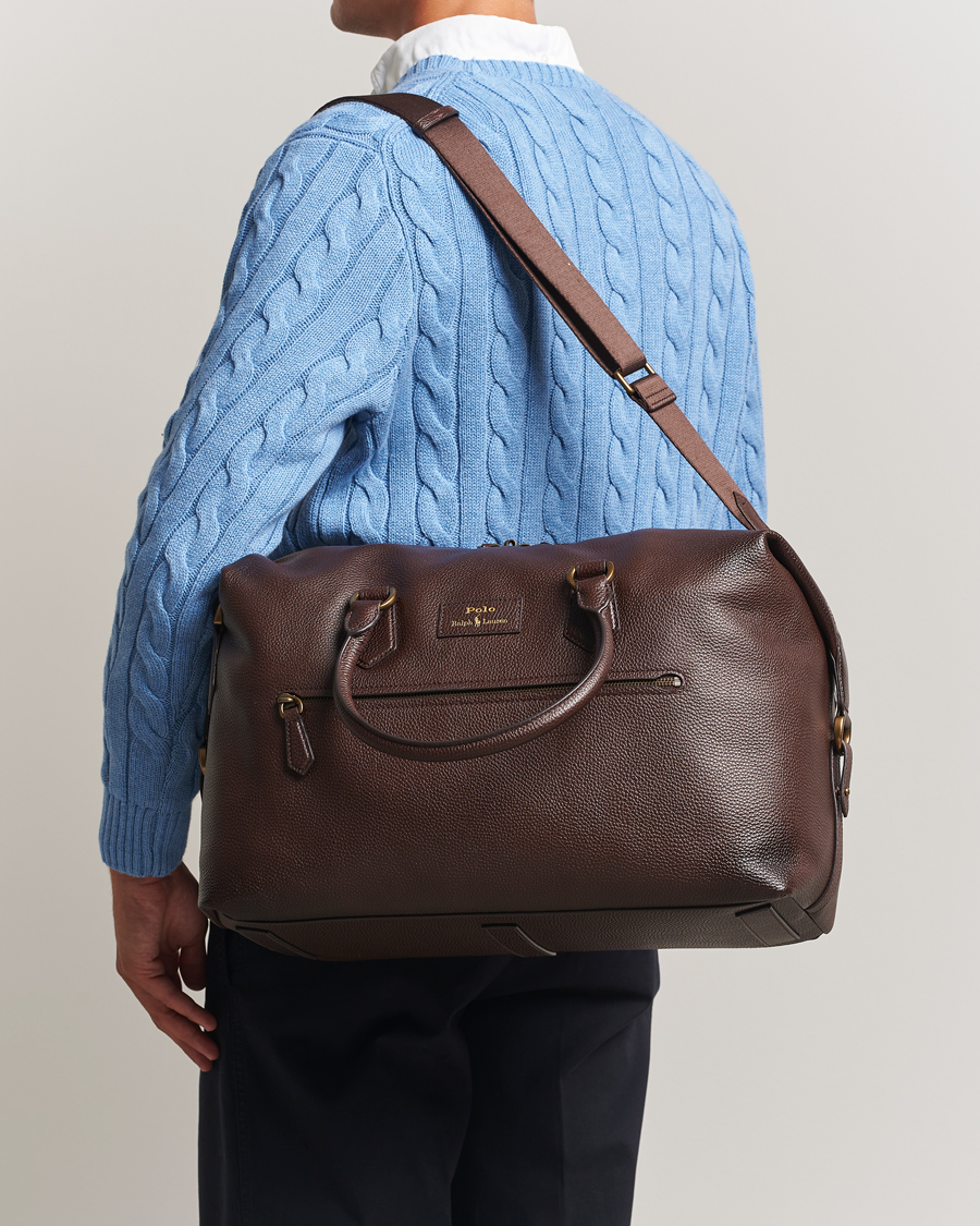 Herre | Tasker | Polo Ralph Lauren | Polo Ralph LaurenPebble Leather Duffle BagDark Brown