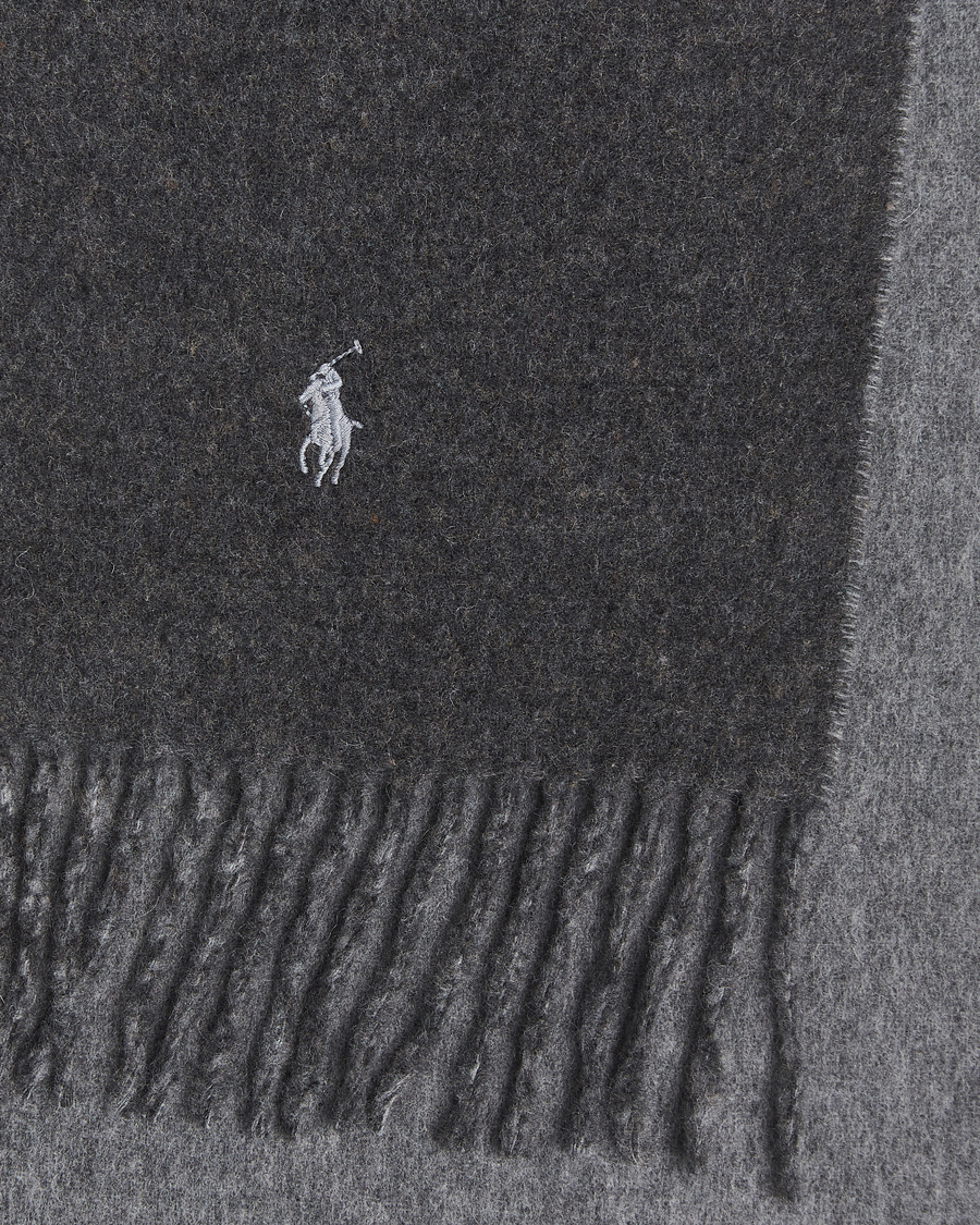 Herre | Halstørklæder | Polo Ralph Lauren | Reversible Wool Scarf Grey Heather