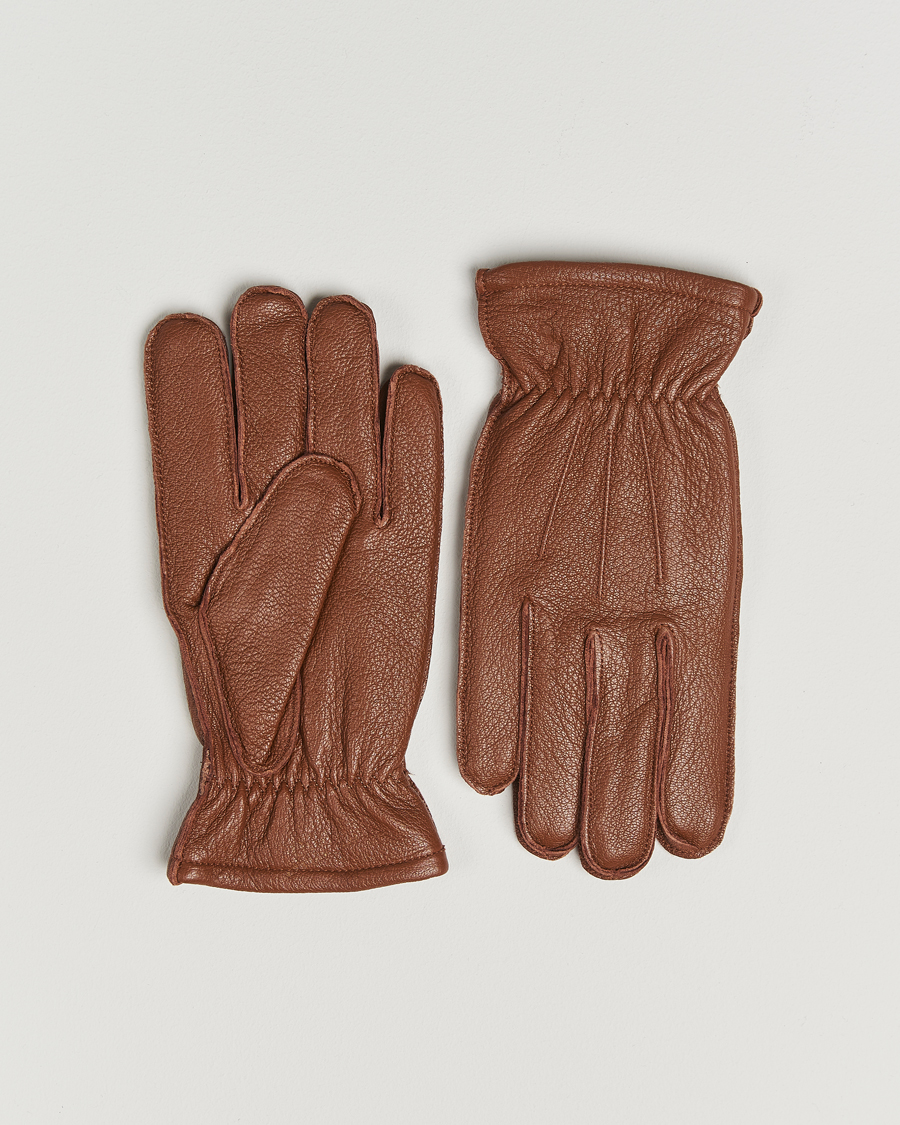 Herre | Handsker | Polo Ralph Lauren | Full Grain Leather Gloves Caramel