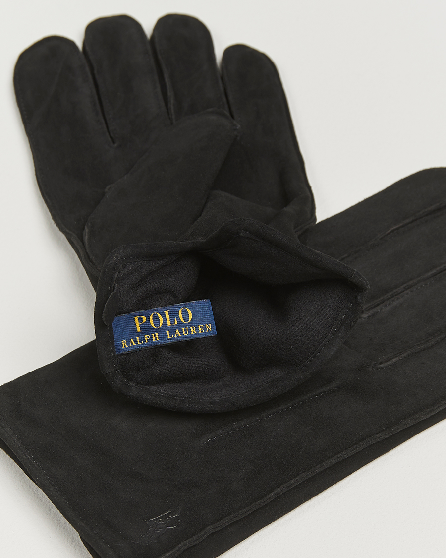 Herre | Handsker | Polo Ralph Lauren | Suede Gloves Black