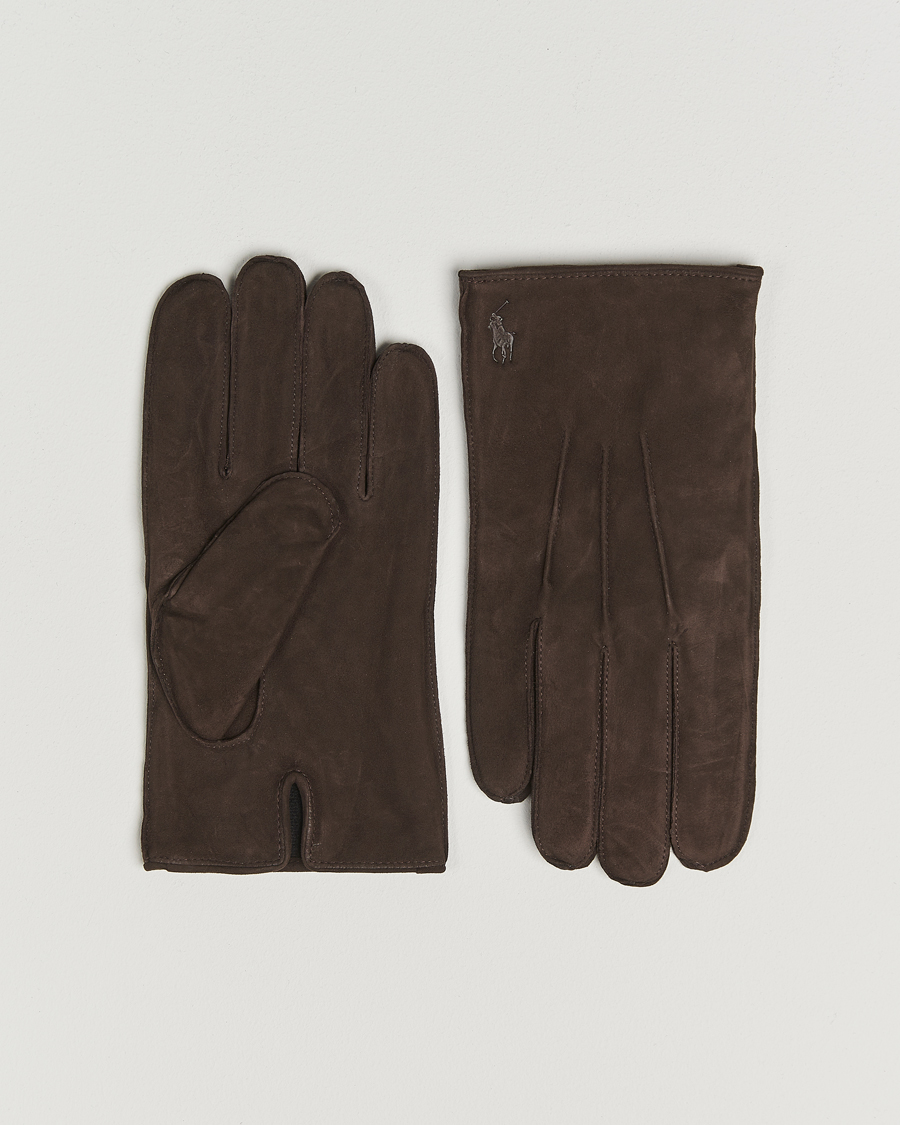 Herre | Handsker | Polo Ralph Lauren | Suede Gloves Dark Brown