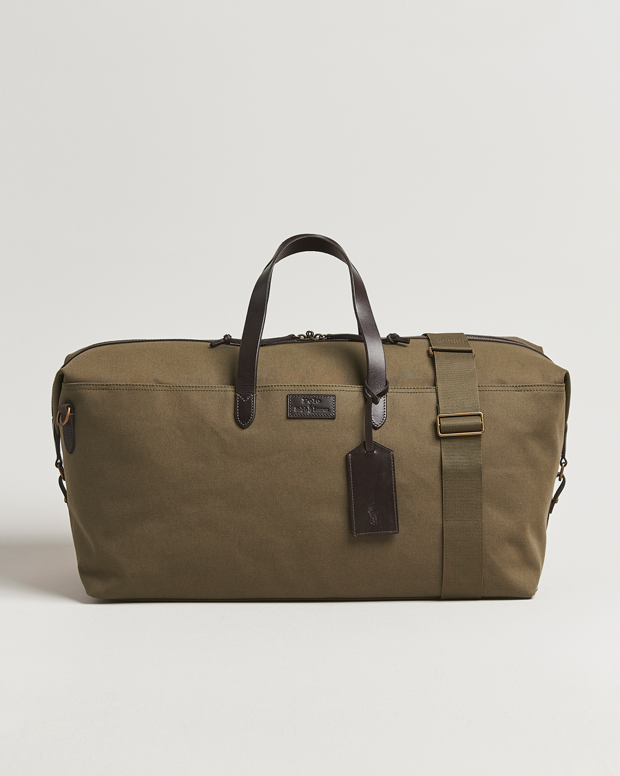 Herre | Tasker | Polo Ralph Lauren | Medium Canvas Duffle Bag Defender Green/Brown