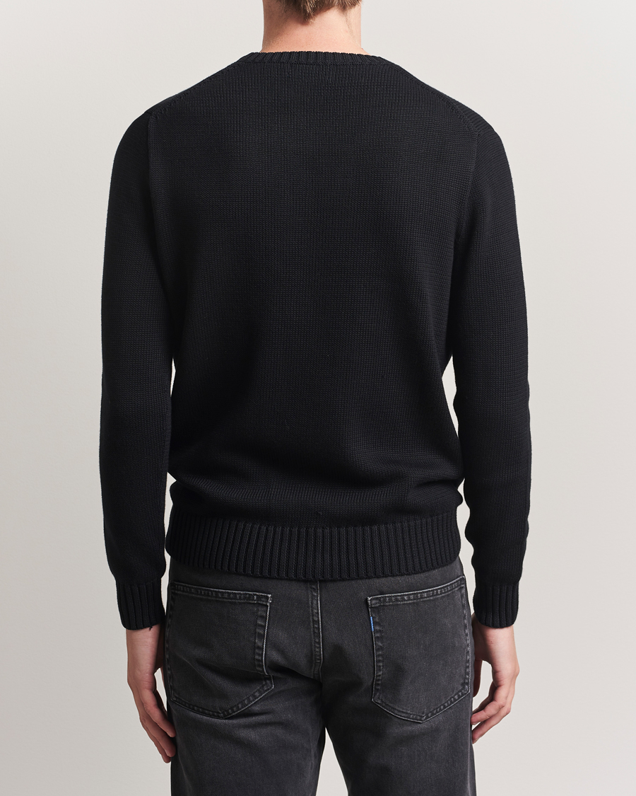 Herre | Trøjer | Polo Ralph Lauren | Cotton Crew Neck Sweater Polo Black
