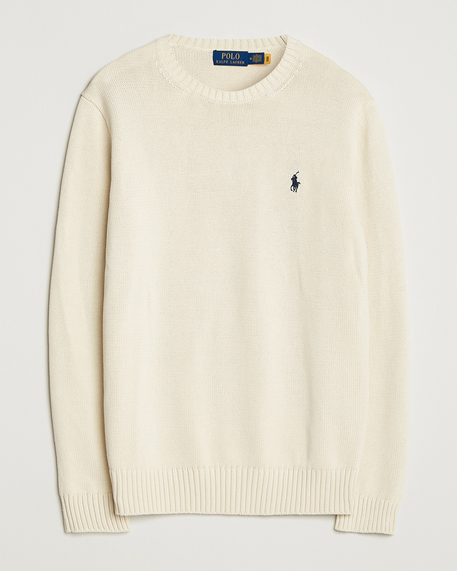 Herre | Trøjer | Polo Ralph Lauren | Cotton Crew Neck Sweater Andover Cream