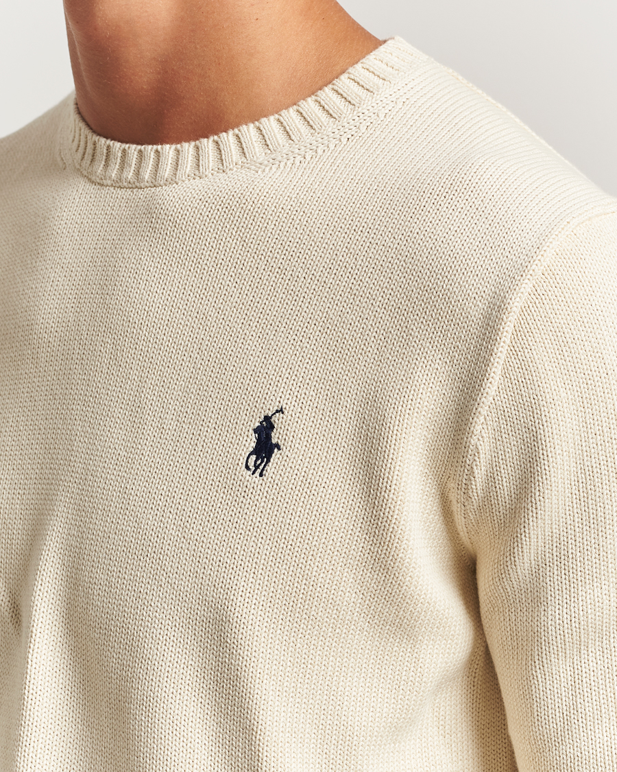 Herre | Trøjer | Polo Ralph Lauren | Cotton Crew Neck Sweater Andover Cream