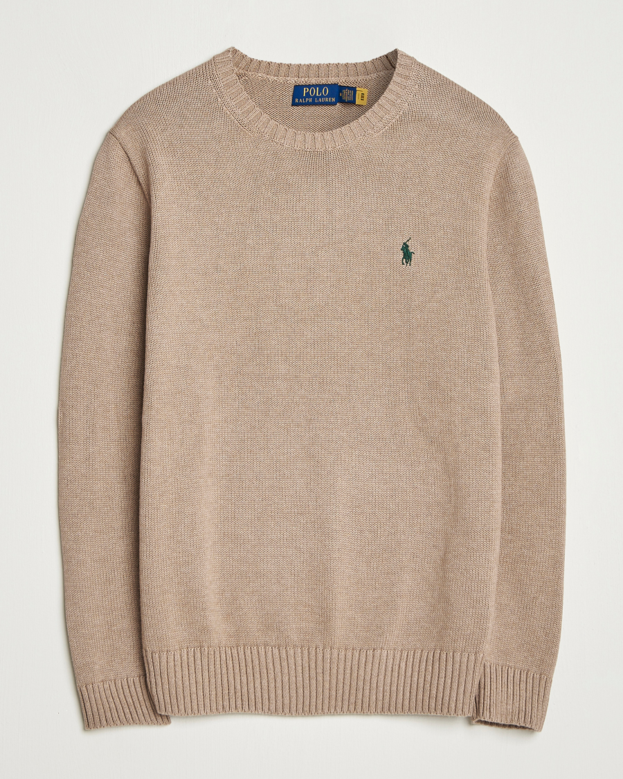 Herre | Trøjer | Polo Ralph Lauren | Cotton Crew Neck Sweater Bronze Melange
