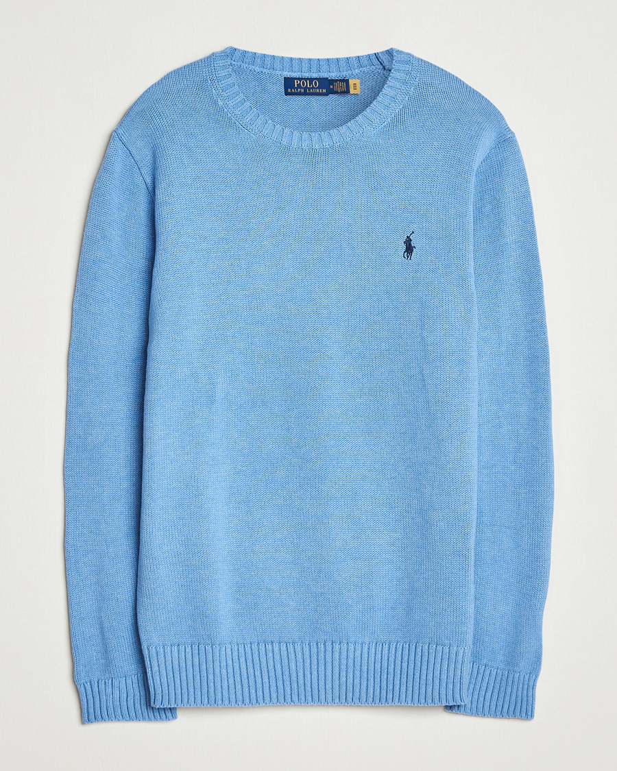 Herre | Trøjer | Polo Ralph Lauren | Cotton Crew Neck Sweater Soft Royal Heather