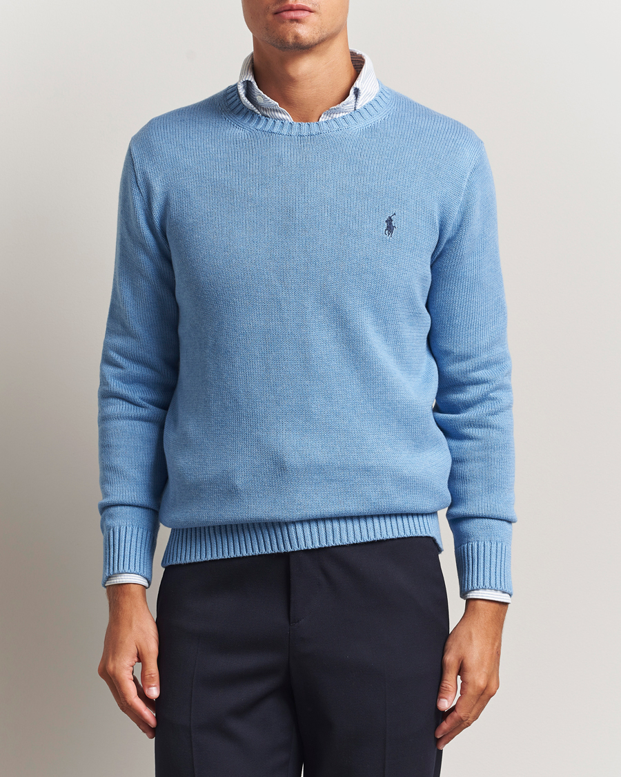 Herre | Trøjer | Polo Ralph Lauren | Cotton Crew Neck Sweater Soft Royal Heather