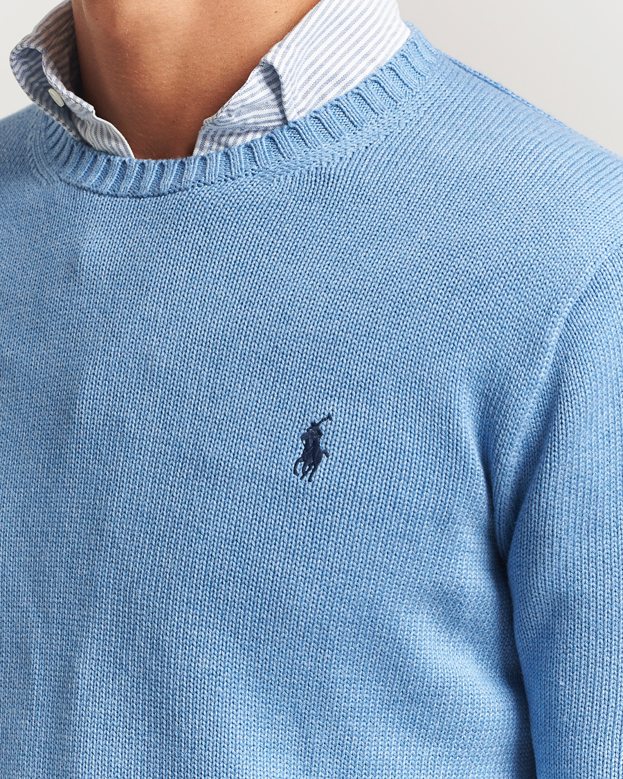 Herre | Trøjer | Polo Ralph Lauren | Cotton Crew Neck Sweater Soft Royal Heather