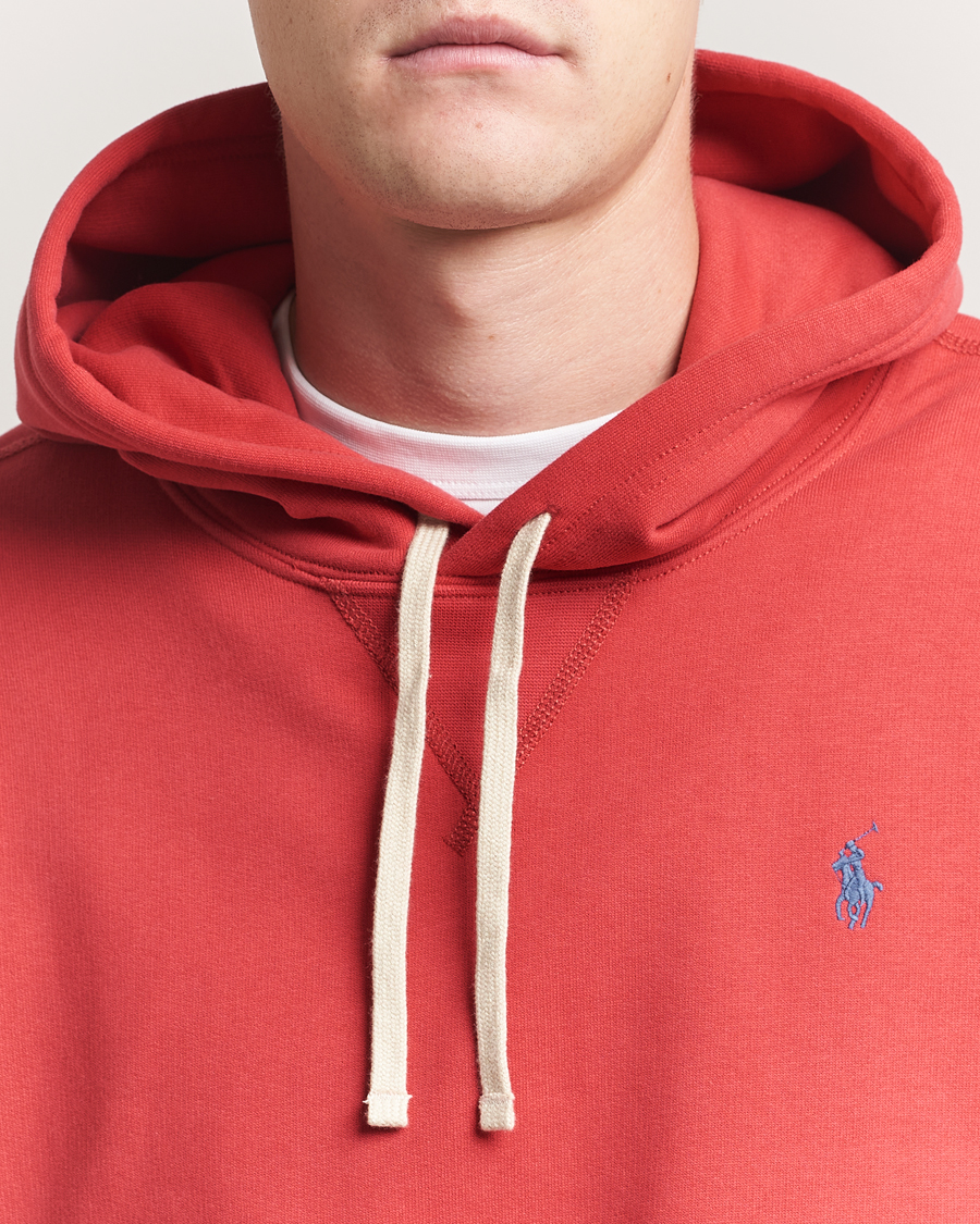 Herre | Trøjer | Polo Ralph Lauren | RL Fleece Hoodie Sunrise Red