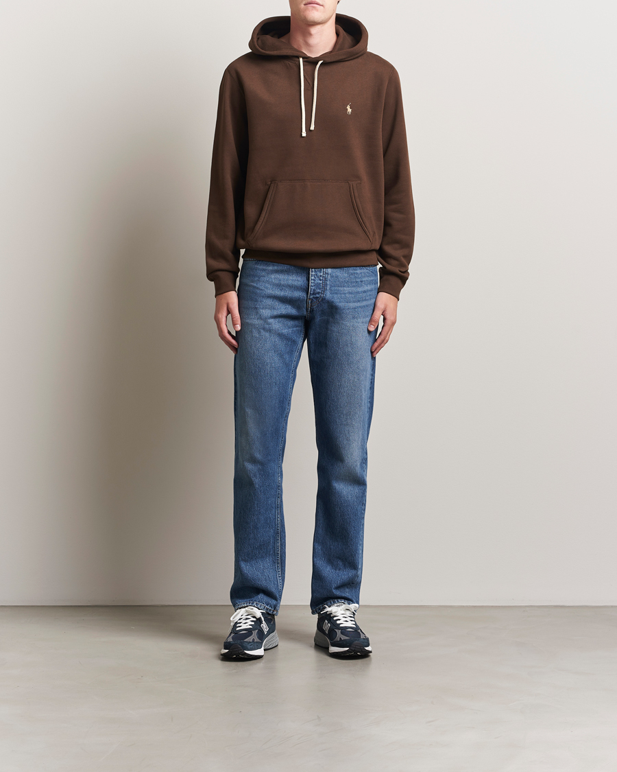 Herre | Trøjer | Polo Ralph Lauren | RL Fleece Hoodie Nutmeg Brown