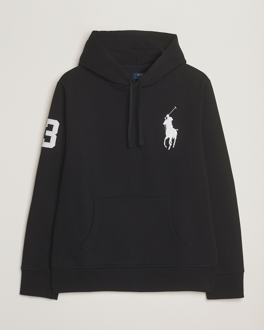 Herre | Trøjer | Polo Ralph Lauren | Big Pony Hoodie Polo Black