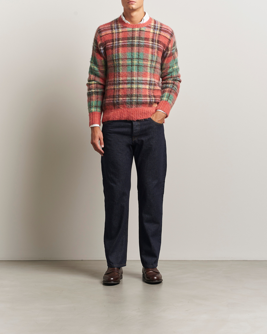 Herre | Trøjer | Polo Ralph Lauren | Checked Wool Sweater Red Combo