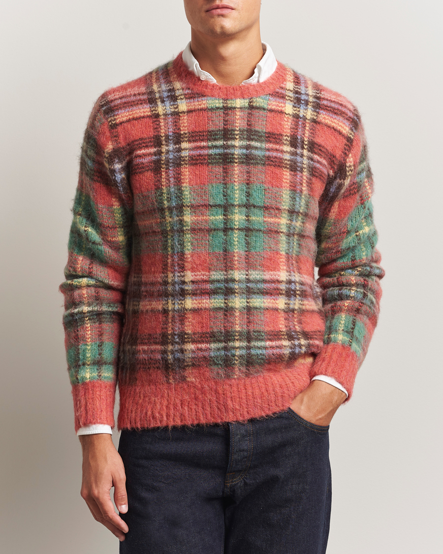 Herre | Trøjer | Polo Ralph Lauren | Checked Wool Sweater Red Combo