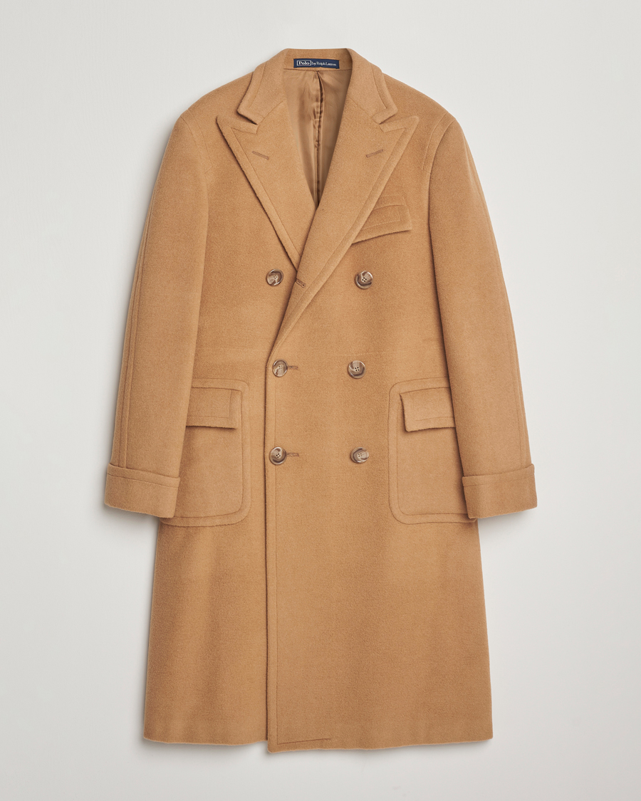 Herre | Jakker | Polo Ralph Lauren | Camel Hair Coat Khaki