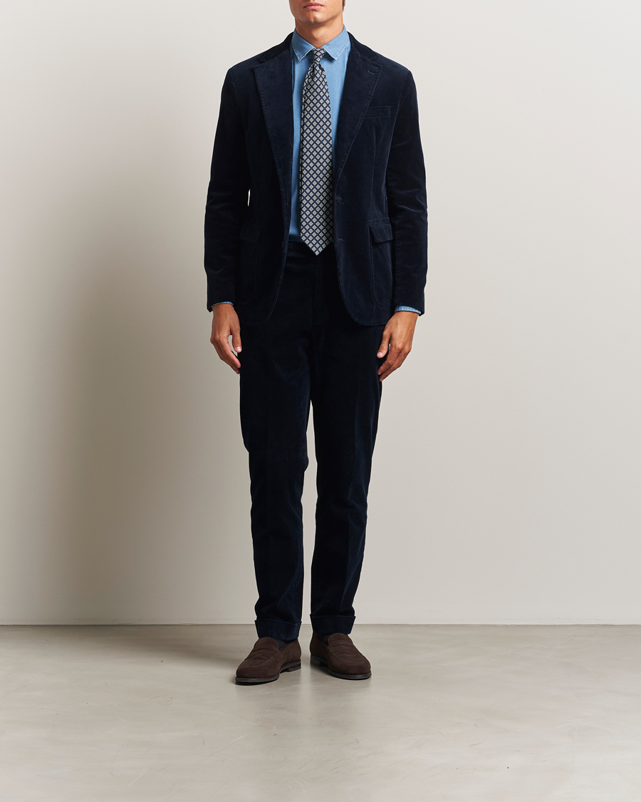 Herre | Blazere & jakker | Polo Ralph Lauren | Single Breasted Corduroy Sportcoat Navy