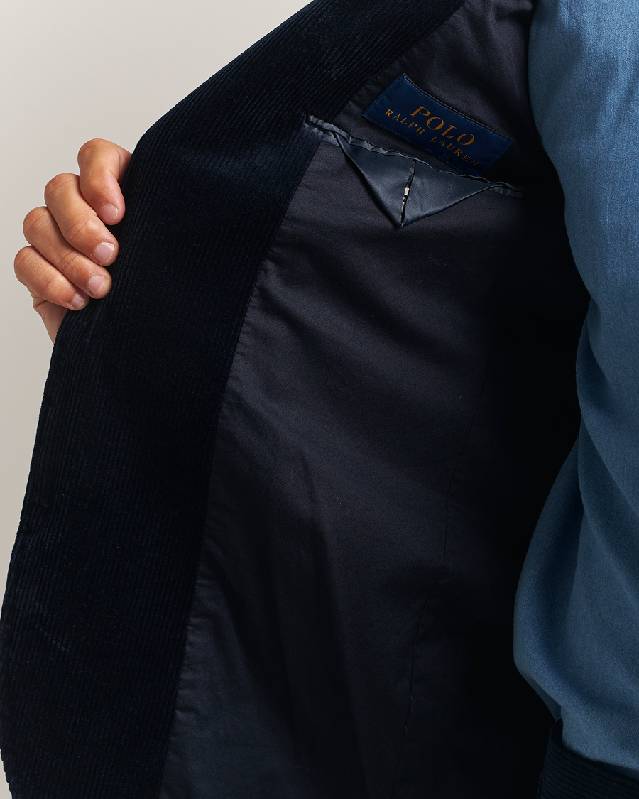 Herre | Blazere & jakker | Polo Ralph Lauren | Single Breasted Corduroy Sportcoat Navy