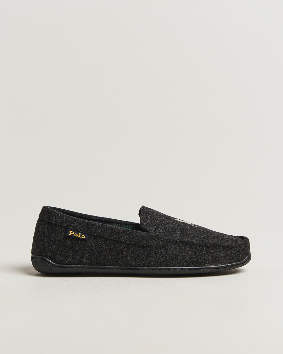 Herre | Sandaler & Hjemmesko | Polo Ralph Lauren | Brenan Wool Slipper Black/Cream