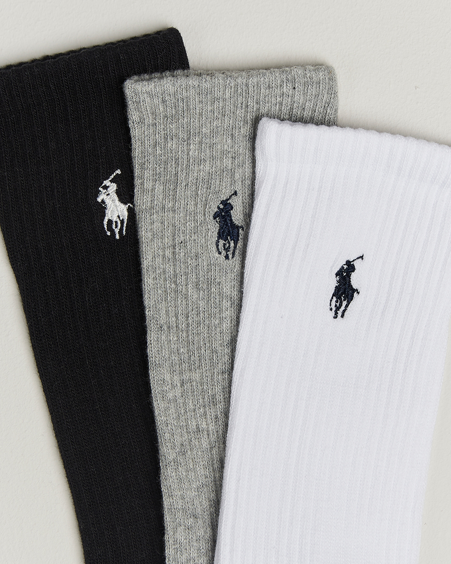 Herre | Undertøj | Polo Ralph Lauren | 6-Pack Crew Sock Grey Assorted