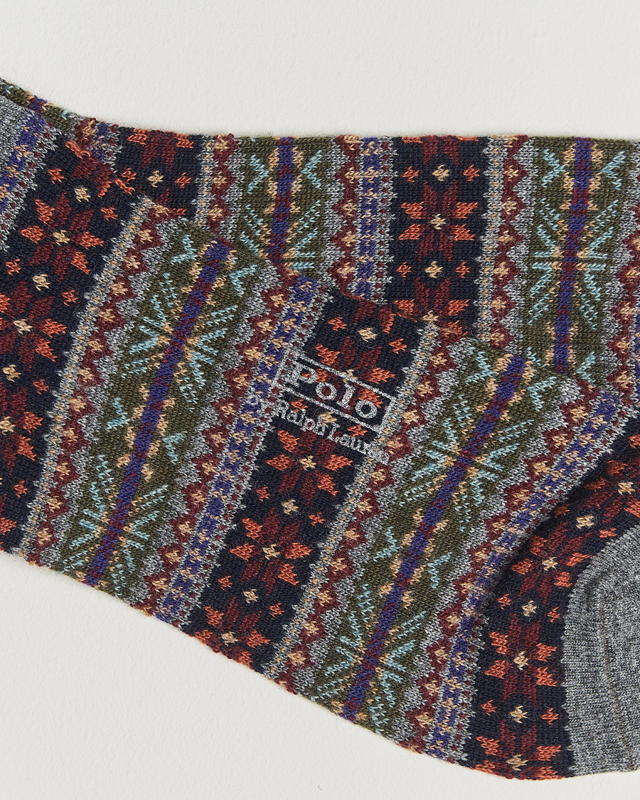 Herre | Undertøj | Polo Ralph Lauren | Fair Isle Sock Medium Grey Heather