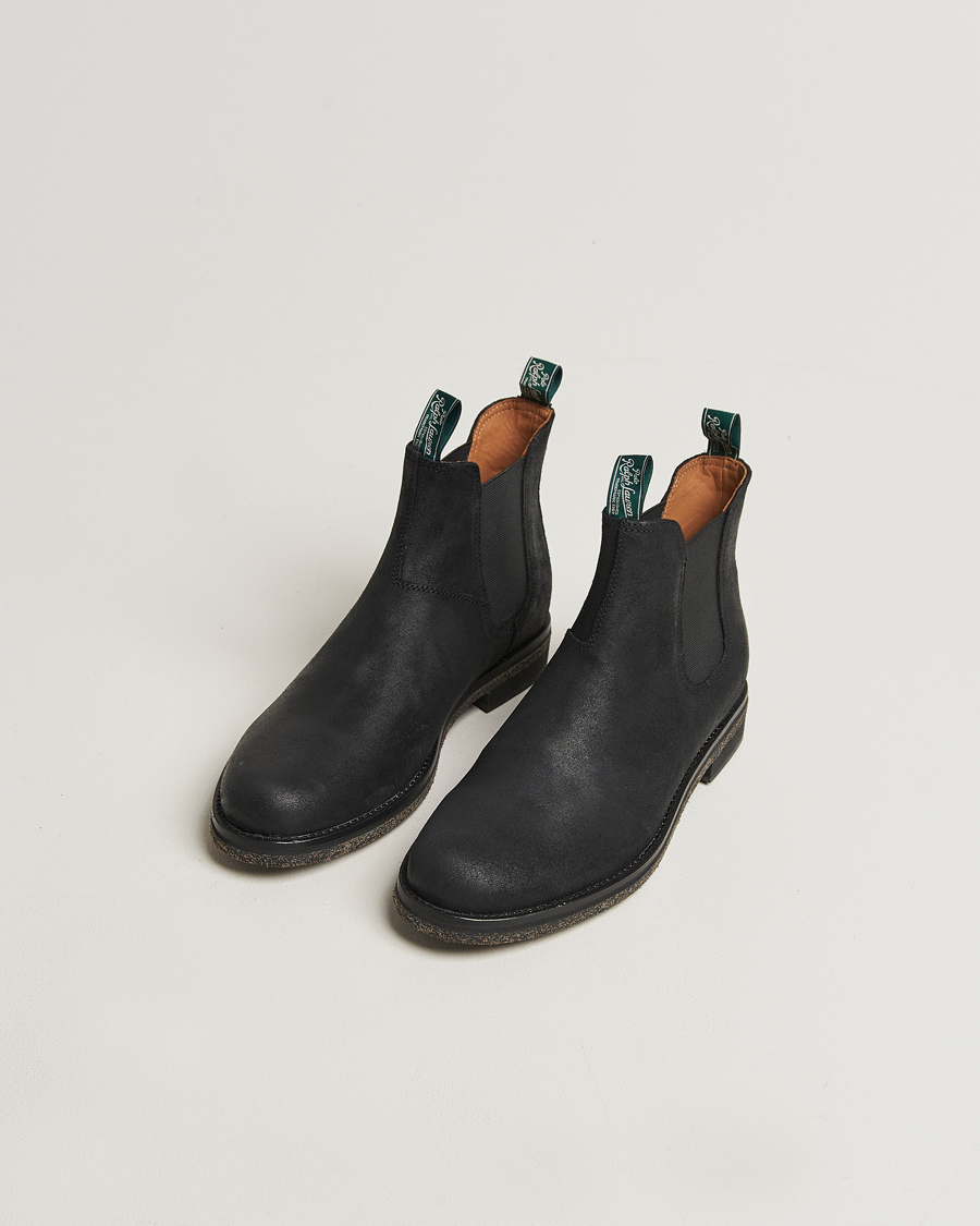 Herre | Støvler | Polo Ralph Lauren | Radford Chelsea Boot Black Rough-Out Suede