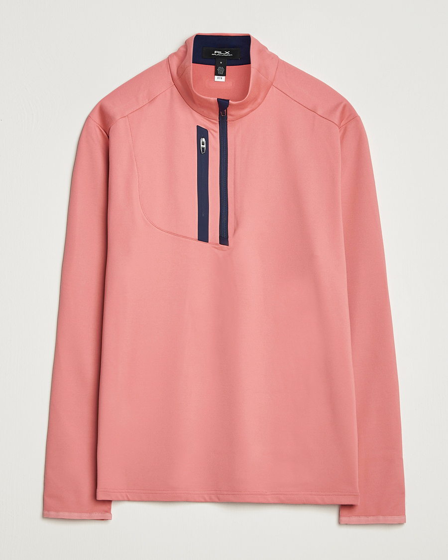 Herre | Trøjer | RLX Ralph Lauren | Luxury Jersey Half Zip Desert Rose