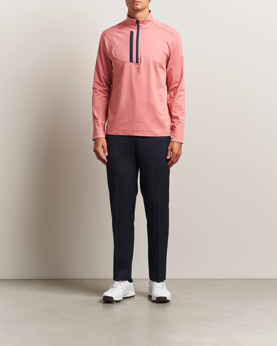 Herre | Trøjer | RLX Ralph Lauren | Luxury Jersey Half Zip Desert Rose